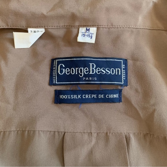 Vintage George Besson Paris Silk Shirt - Picture 5 of 5